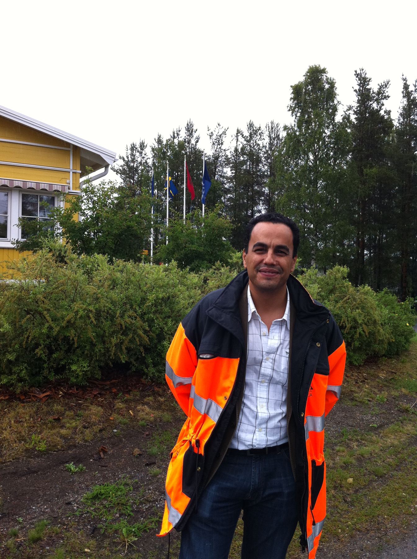 Saad Azmi en visite chez un fournisseur en Suède