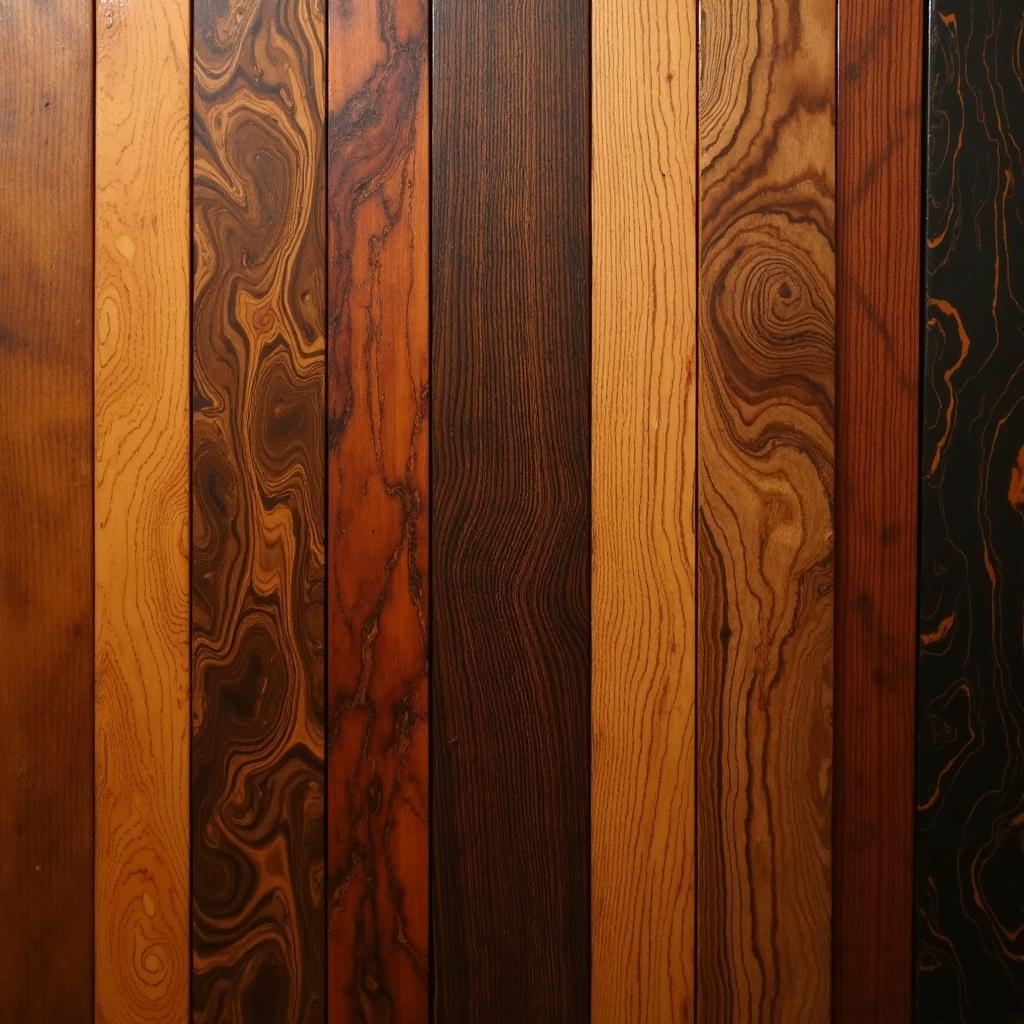 Lames de bois tropicaux